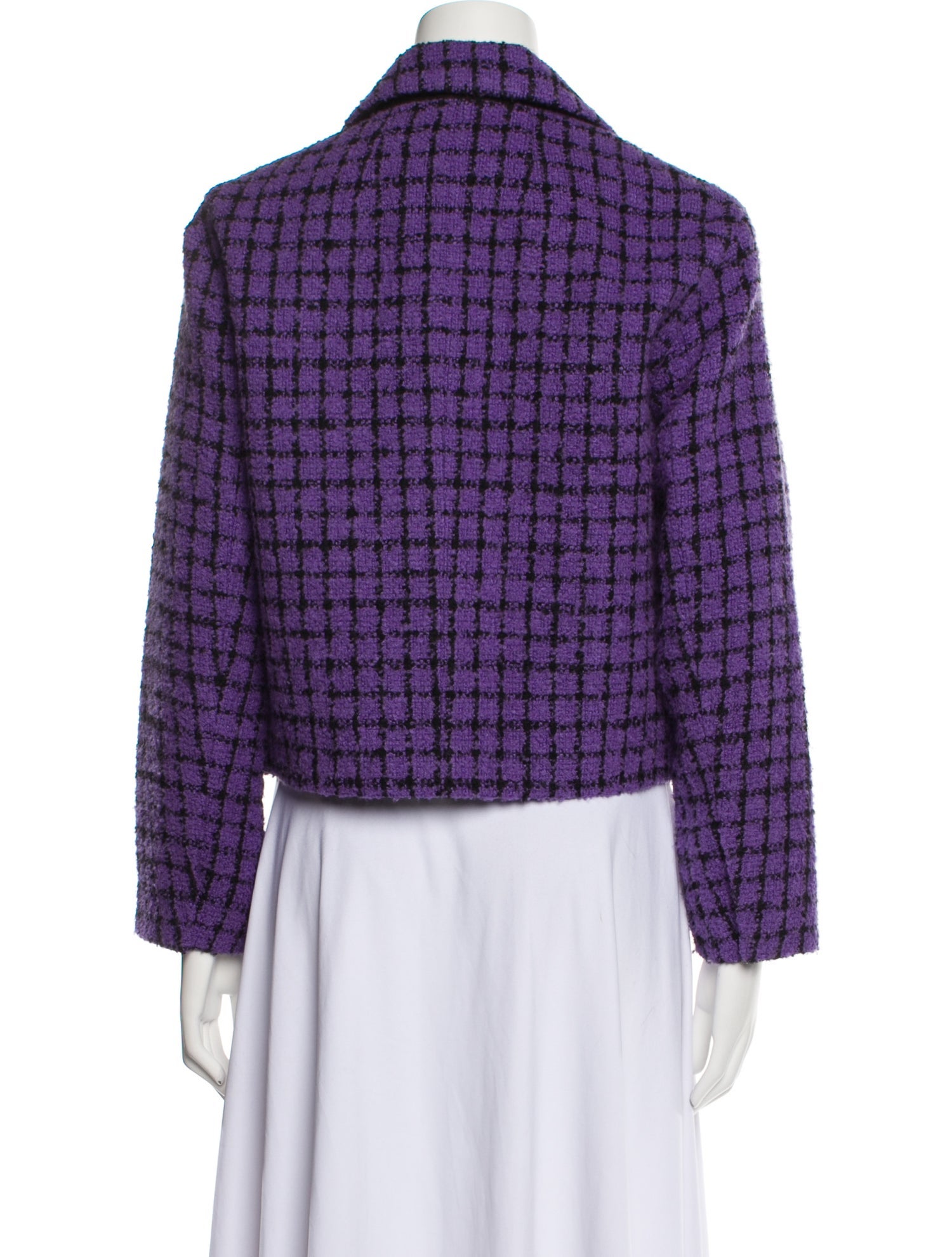 Sandro Plaid Print Blazer